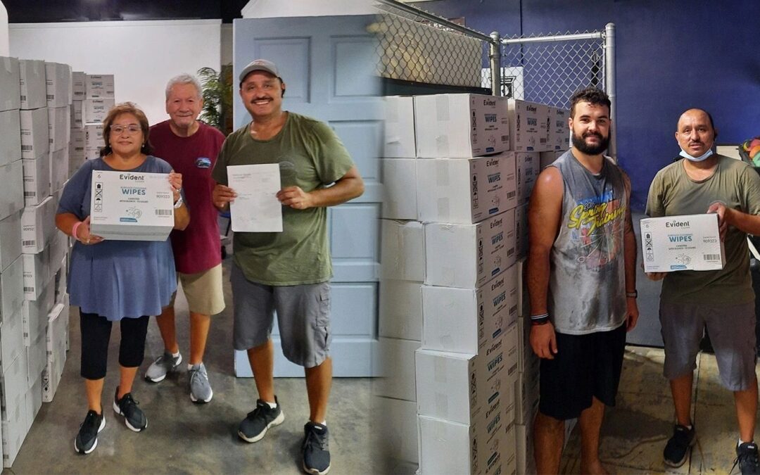 Donating Sanitation Supplies